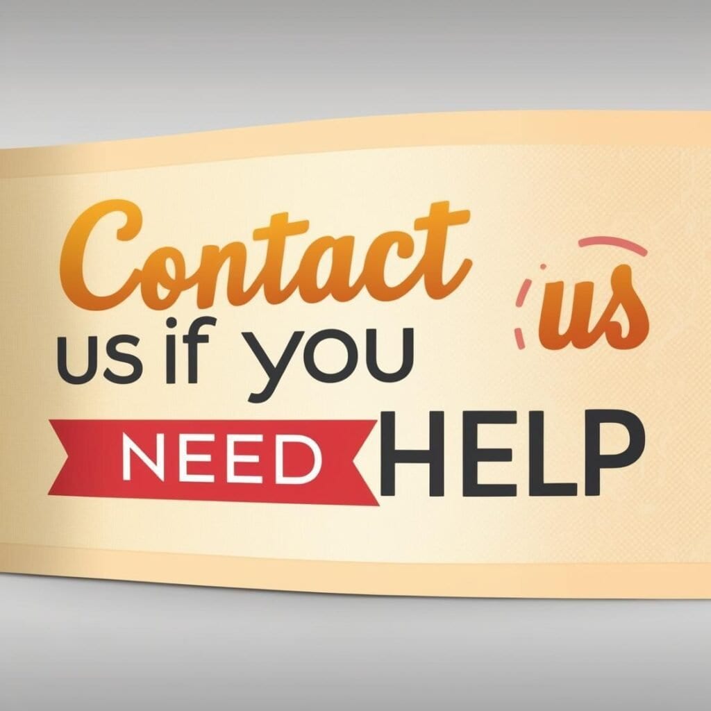 contact us sign